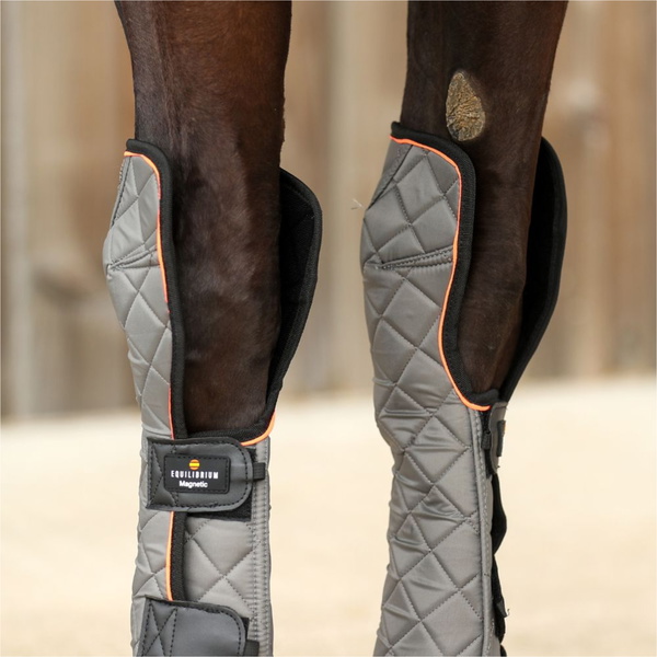 2025 Equilibrium Fore & Knee Magnetic Chaps EQB1006 - Grey / Orange